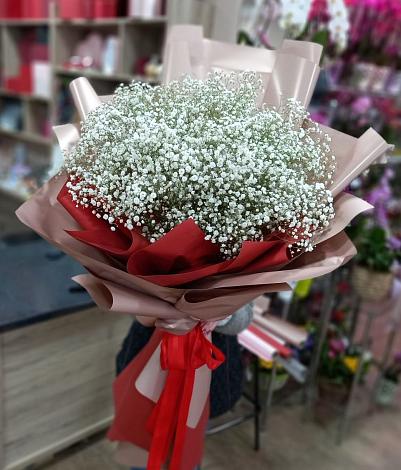 Букет цветов из: Гипсофила в Тюбе