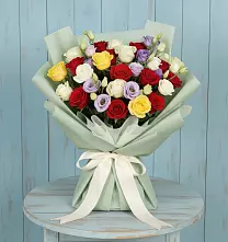 Букет цветов из:  Розы в Тюбе