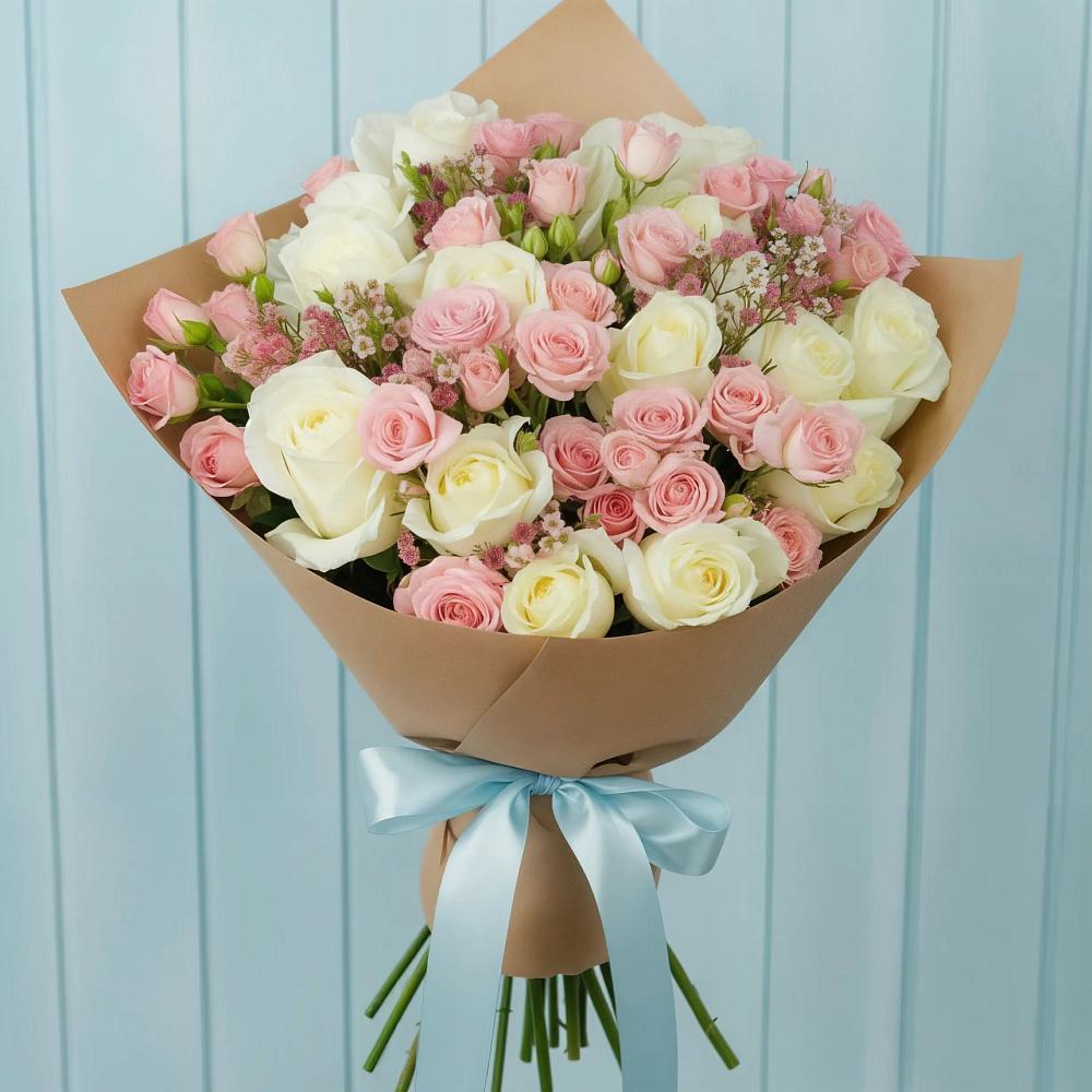 Букет цветов из: Розы в Тюбе