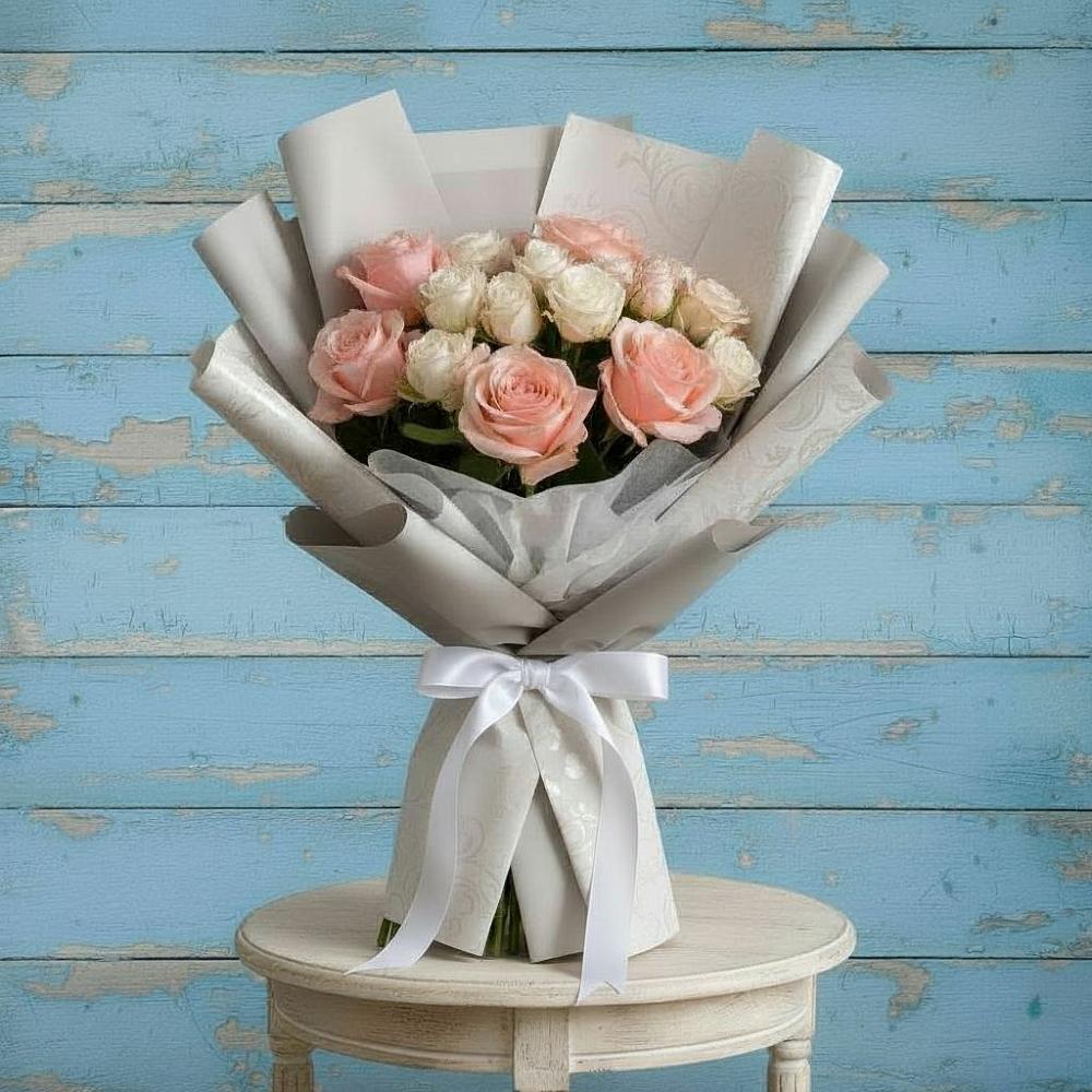 Букет цветов из: Розы в Тюбе