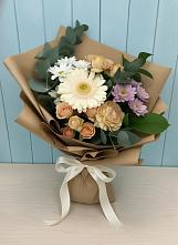 Букет цветов из:  Герберы и Хризантемы в Тюбе