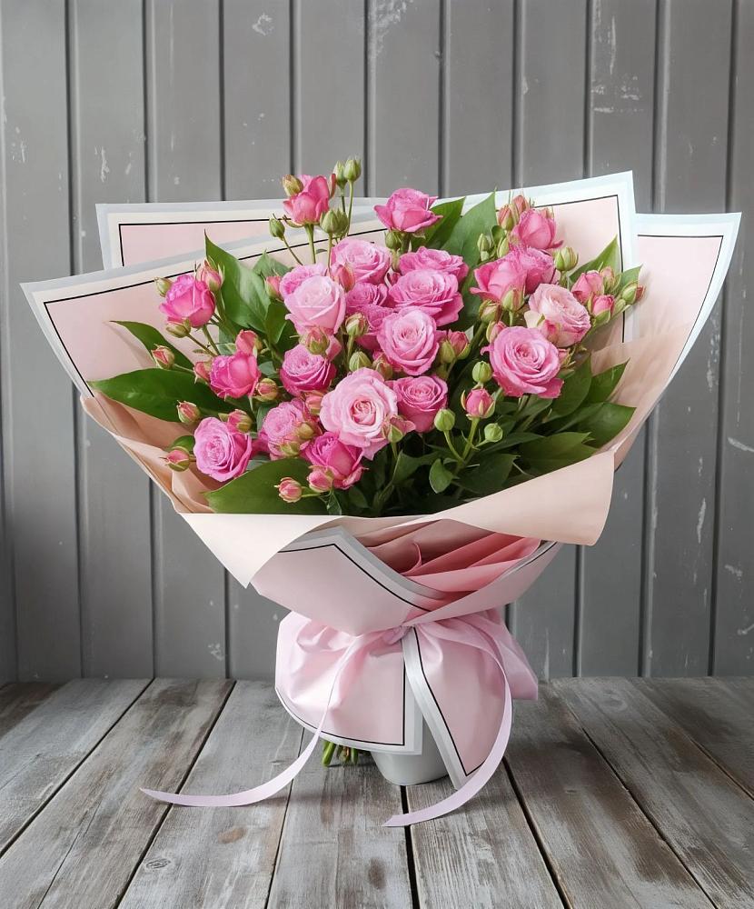 Букет Розовый кустик в Тюбе