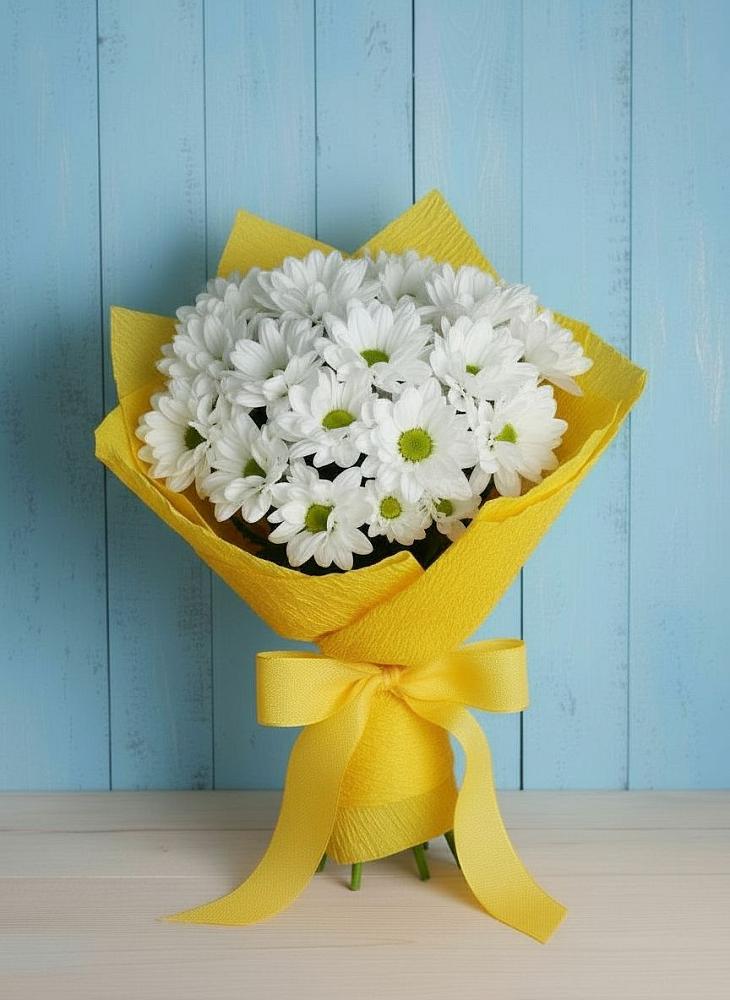 Букет цветов из: Хризантемы в Тюбе