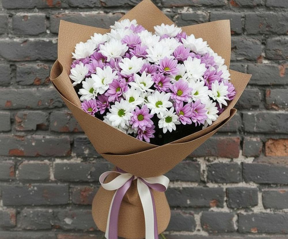 Букет цветов из: Хризантемы в Тюбе