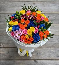 Букет цветов из:  Розы и Хризантемы в Тюбе