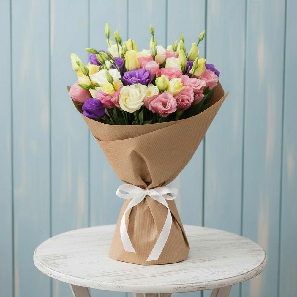 Букет цветов из: Лизиантусы в Тюбе