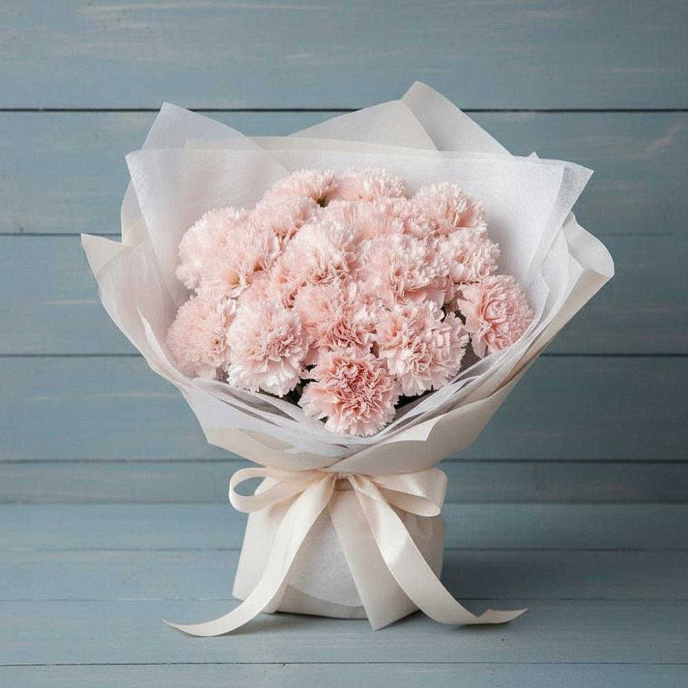 Букет цветов из: Гвоздики в Тюбе