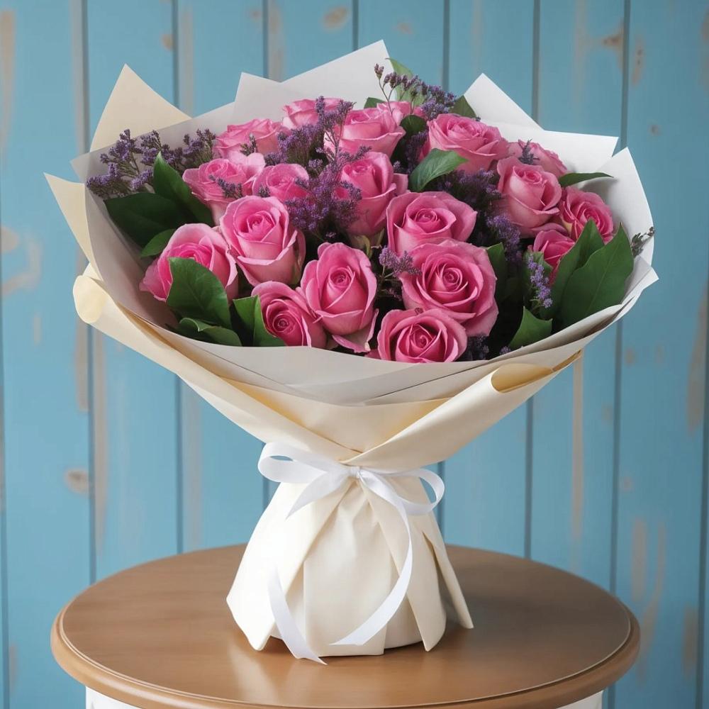 Букет цветов из: Розы в Тюбе